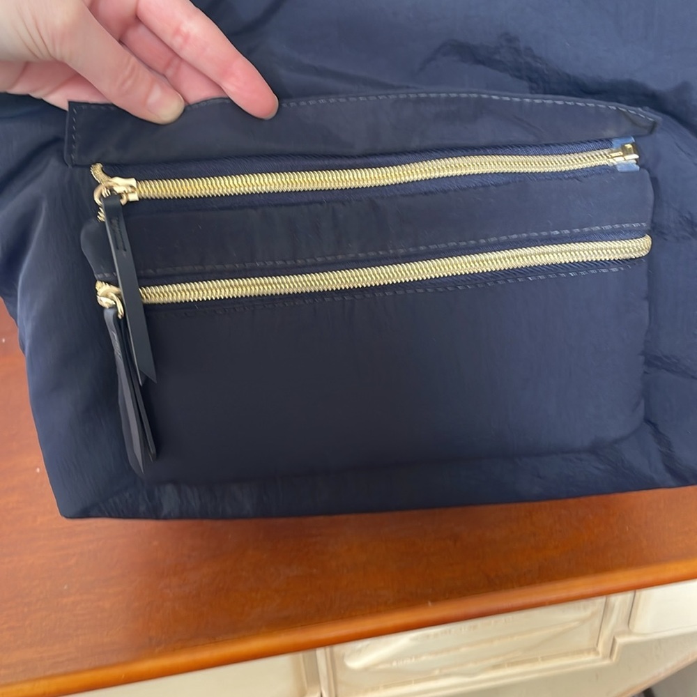 Stella and Dot Stylish Navy Blue Tote Bag - Picture 5 of 11
